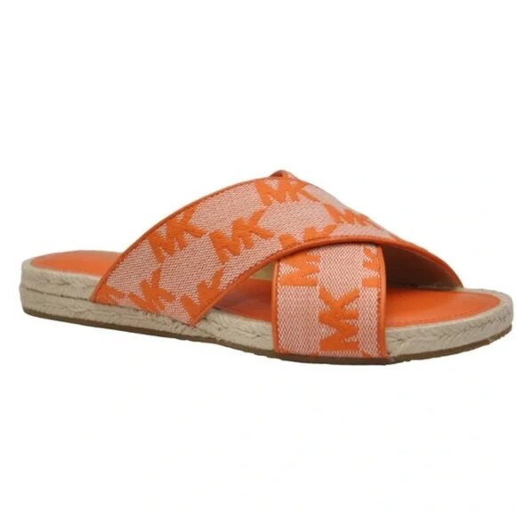 Michael Kors Jolie Logo Jacquard Espadrille Sandal - Picture 1 of 5